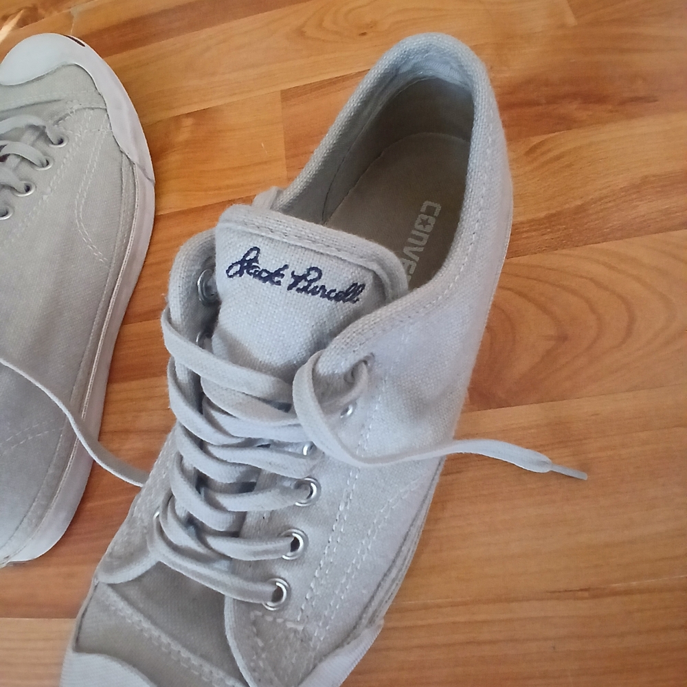 Vintage Converse Jack Purcell Light Gray Sneakers